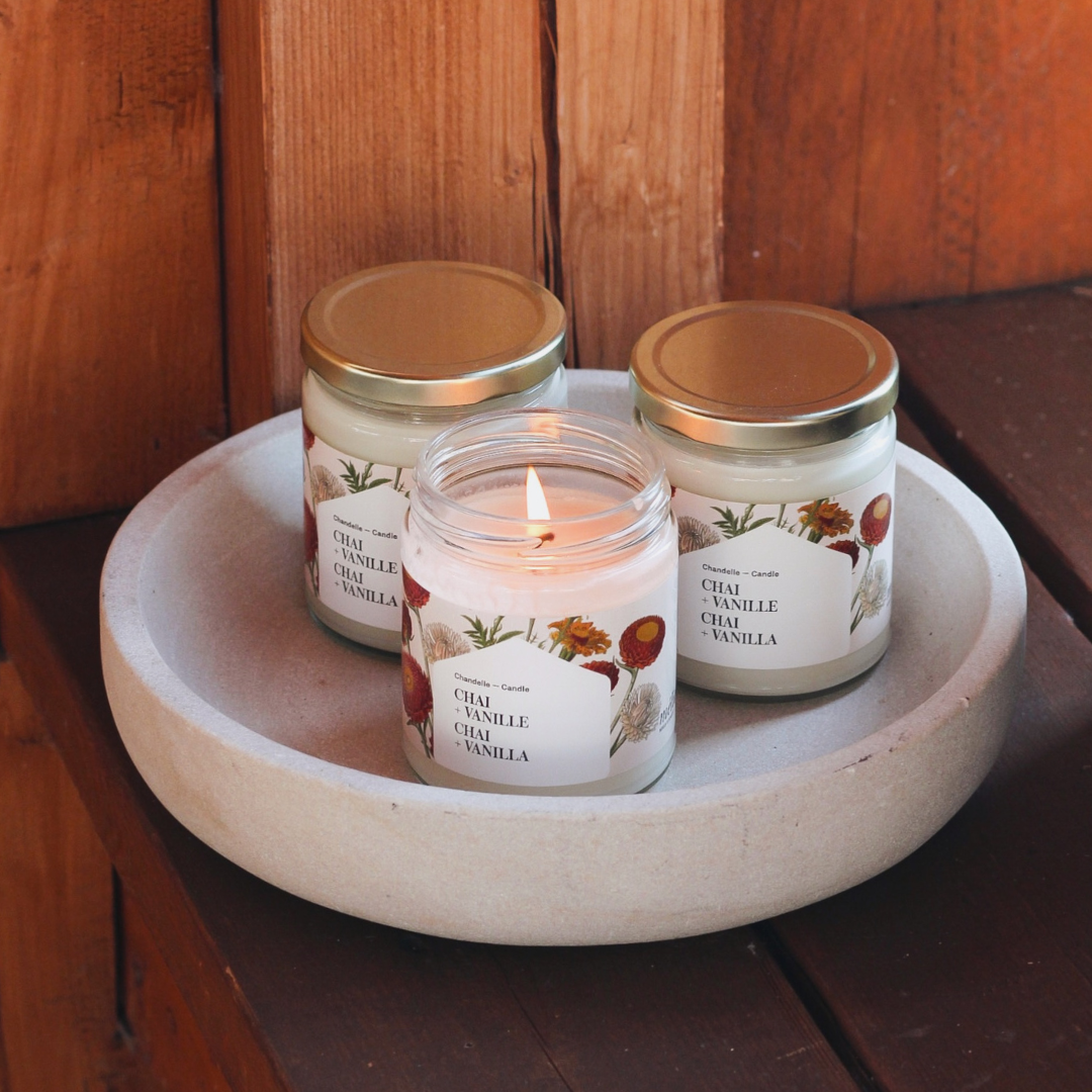 Chai & Vanilla Soy Candle – Home Décor gift Montreal Villeray Urban Palate