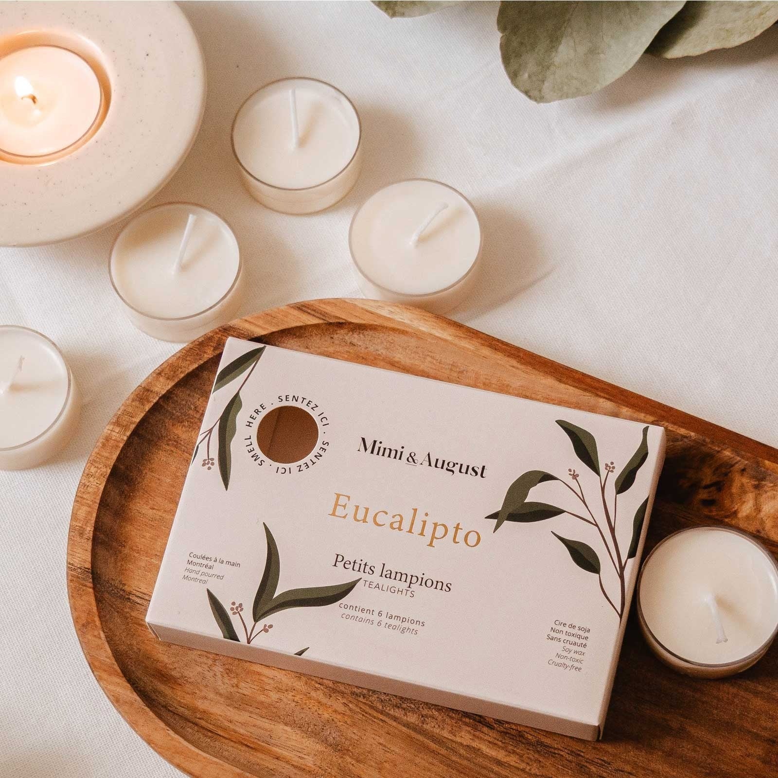 Eucalipto Tealight Candle Set