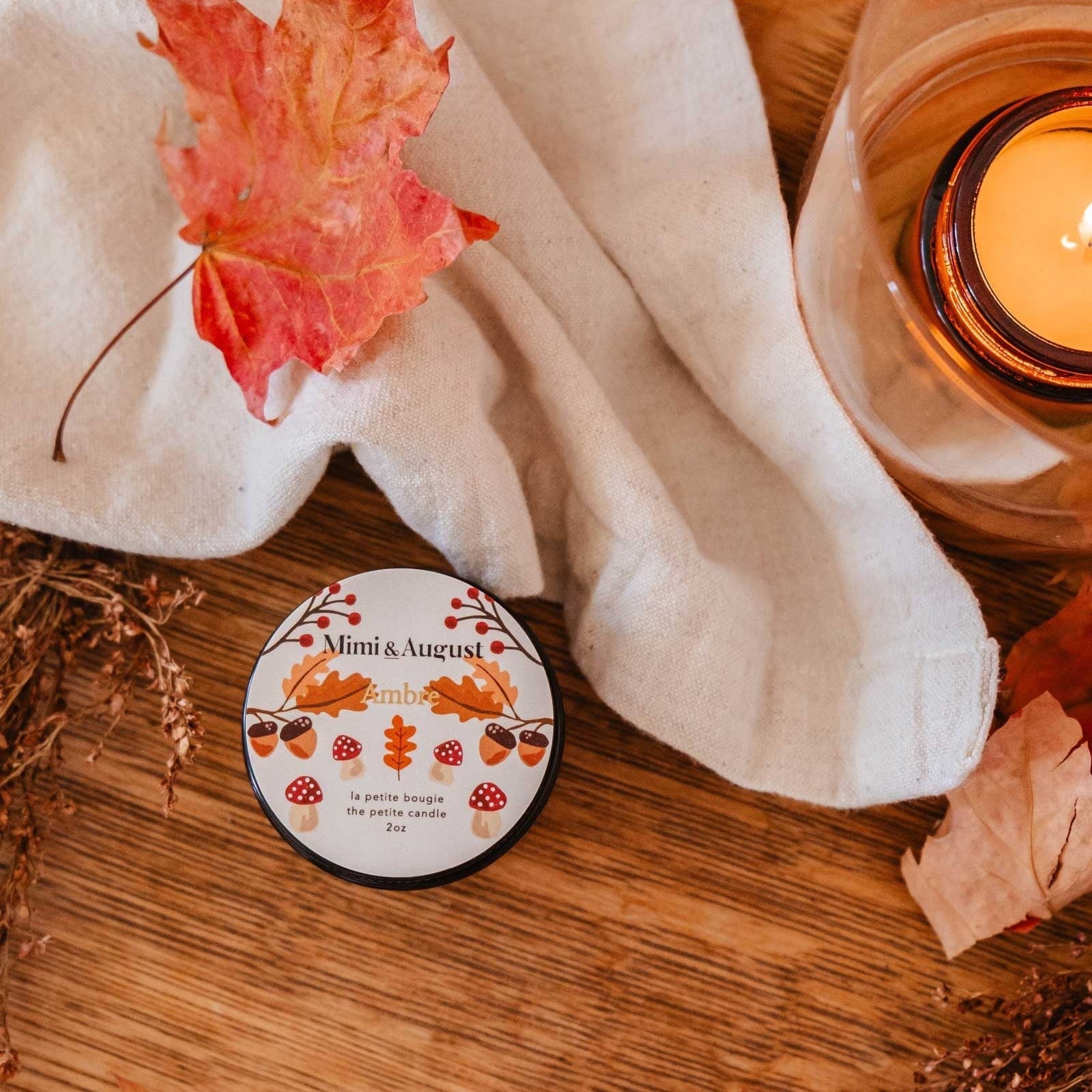 Vela reutilizable - Ámbar 57 g