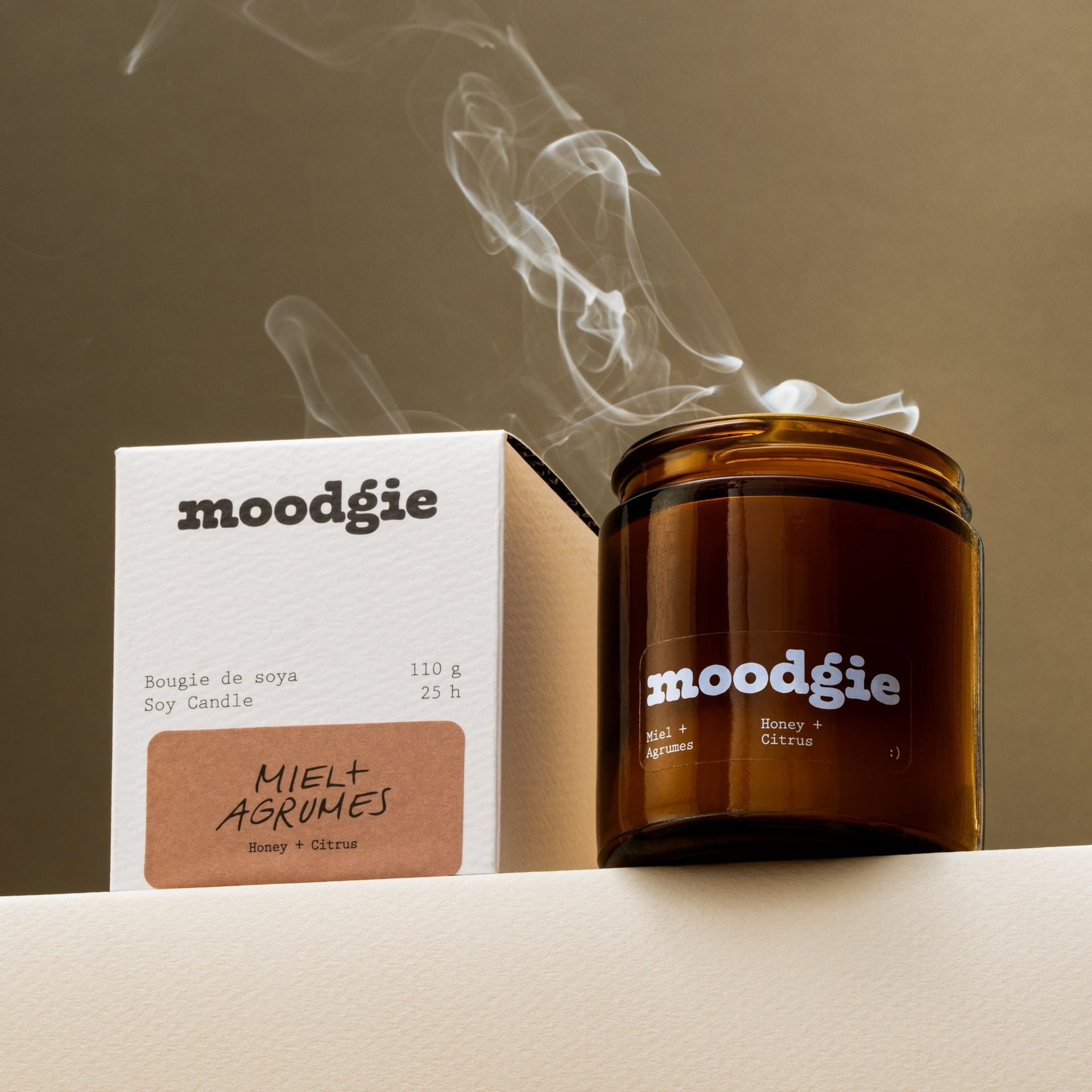 Soya Candle Honey + Citrus - 110g – Home Décor gift Montreal Villeray Urban Palate