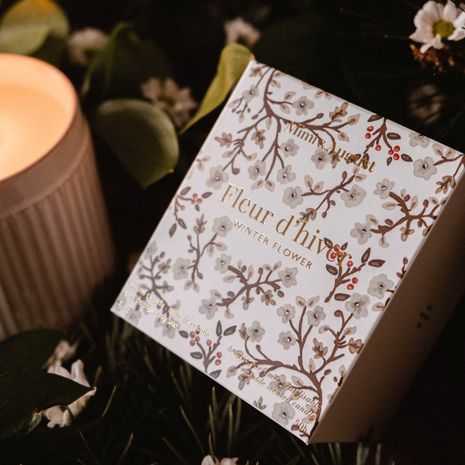 Winter Flower - Christmas Candle 8oz