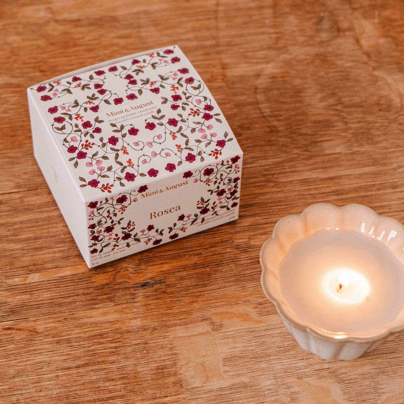 Reusable Candle - Rosea 4oz