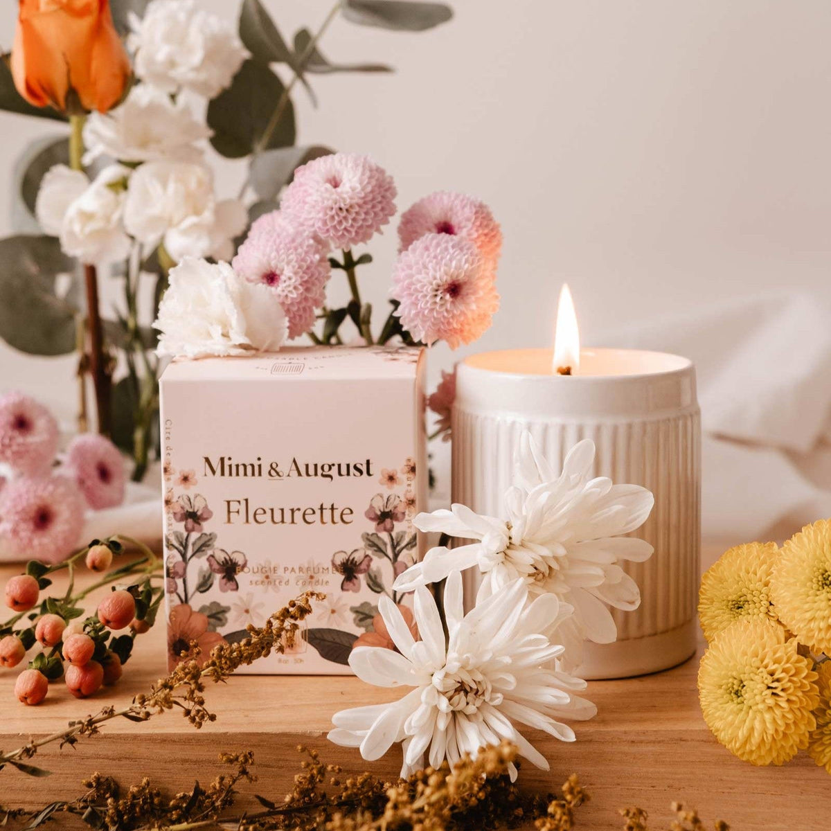 Reusable Candle - Fleurette 8oz
