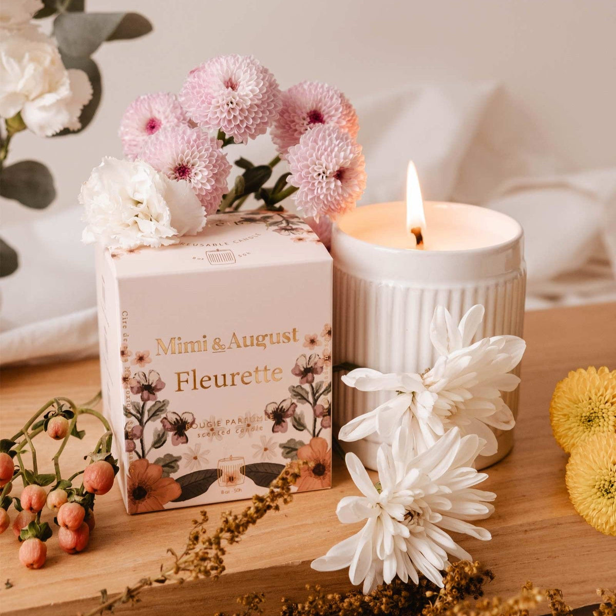 Reusable Candle - Fleurette 8oz